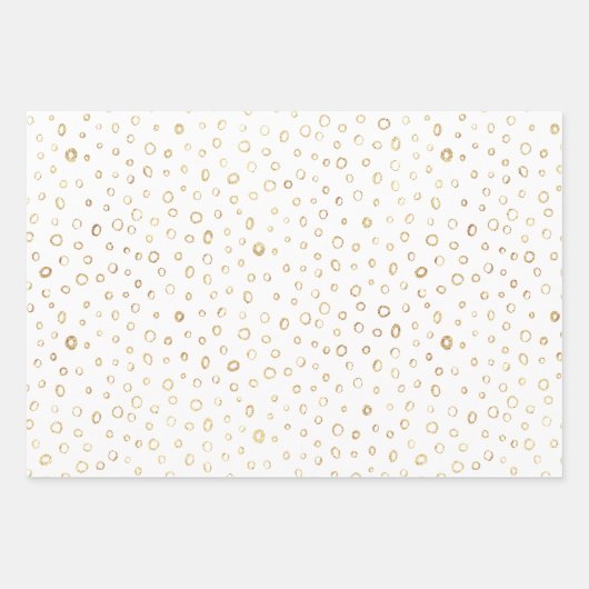 Golden Random Pattern Inpakpapier Vel (Voorkant 2)