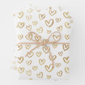 Golden Random Pattern Inpakpapier Vel (In situ)