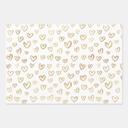 Golden Random Pattern Inpakpapier Vel (Voorkant)