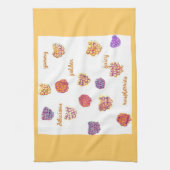 Golden Raspberries American MoJo Kitchen Towel Theedoek (Verticaal)