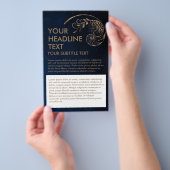 Golden Ratio - Bloem van het leven - Heilige Geome Flyer (Hand)