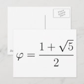 Golden ratio briefkaart (Voorkant / Achterkant)