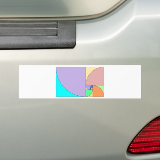 Golden Ratio Bumpersticker (Op auto)