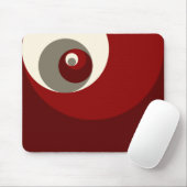 Golden Ratio Circles (rood) Muismat (Met muis)