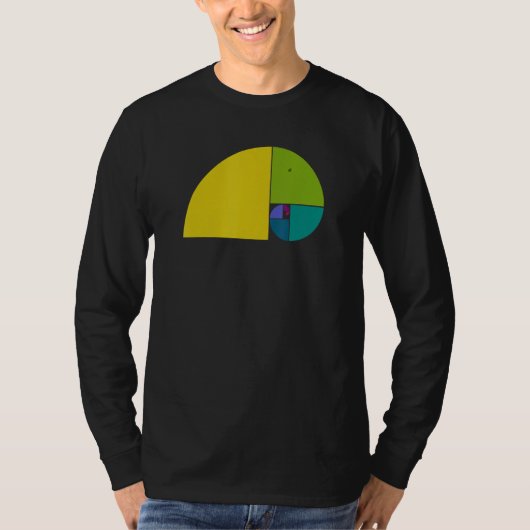 Golden Ratio Elephant Fibonacci Spiral 1 Fan F T-shirt (Voorkant)