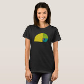 Golden Ratio Elephant Fibonacci Spiral 2 Fan Fun T-shirt (Voorkant volledig)
