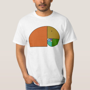 Golden Ratio Elephant - Fibonacci Spiral 2 T-shirt