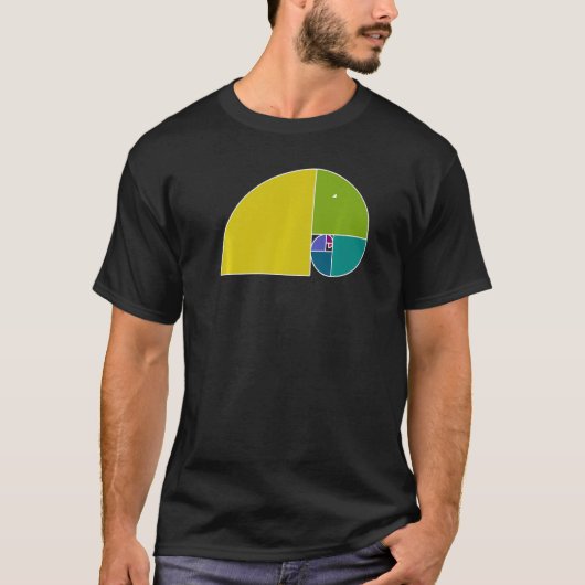 Golden Ratio Elephant Fibonacci Spiral 3 Fan Fun T-shirt (Voorkant)