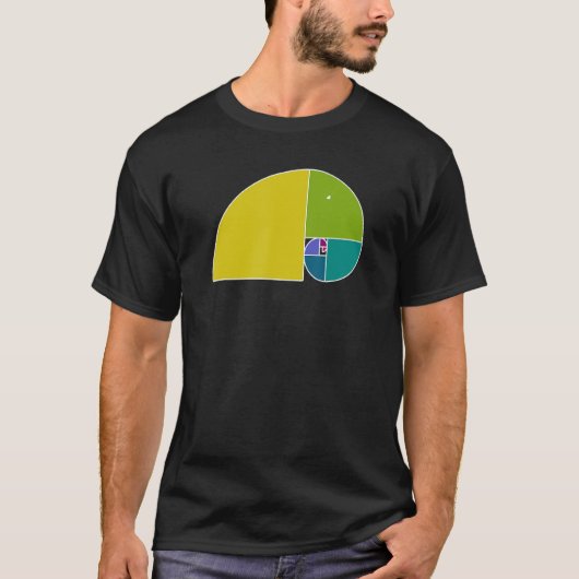 Golden Ratio Elephant Fibonacci Spiral 3 Fan Fun T-shirt (Voorkant)