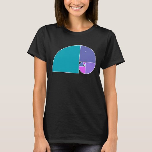 Golden Ratio Elephant - Fibonacci Spiral 3 T-shirt (Voorkant)