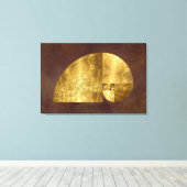 Golden Ratio, Fibonacci Spiral Canvas Afdruk (Insitu (Houten vloer))