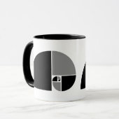 Golden Ratio, Fibonacci Spiral Mok (Voorkant links)