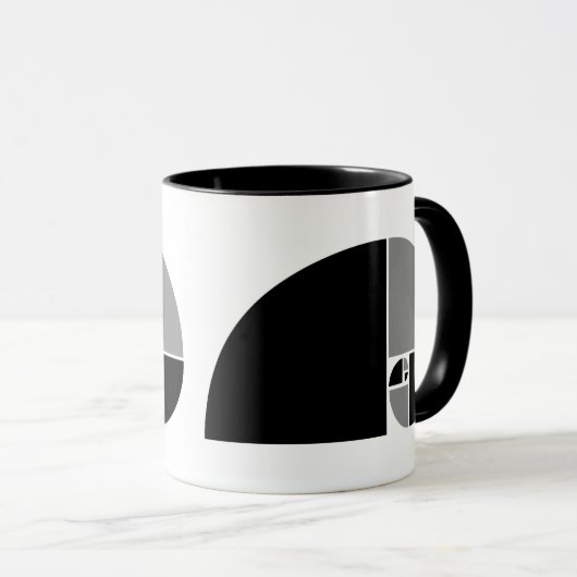 Golden Ratio, Fibonacci Spiral Mok (Voorkant rechts)