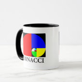 Golden Ratio, Fibonacci Spiral Mok (Voorkant links)