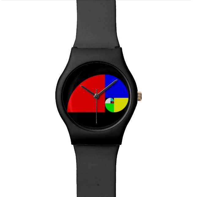 Golden Ratio, Fibonacci Spiral Polshorloge (Close Up)