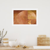 Golden Ratio, Fibonacci Spiral Poster (Keuken)