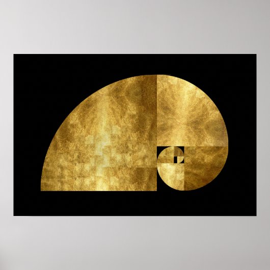Golden Ratio, Fibonacci Spiral Poster (Voorkant)