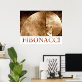Golden Ratio, Fibonacci Spiral Poster (Thuiskantoor)