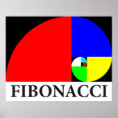 Golden Ratio, Fibonacci Spiral Poster (Voorkant)