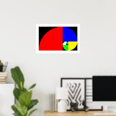 Golden Ratio, Fibonacci Spiral Poster (Thuiskantoor)