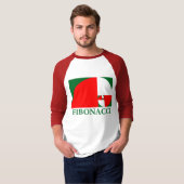 Golden Ratio, Fibonacci Spiral T-shirt (Voorkant volledig)