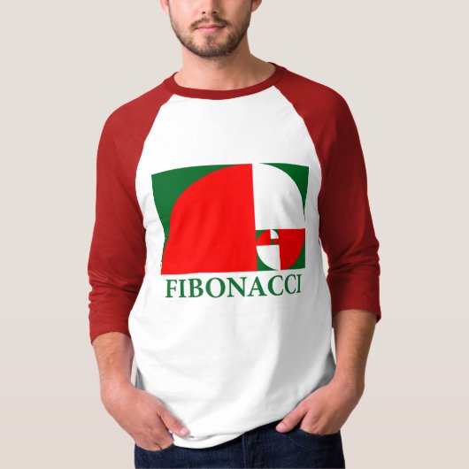 Golden Ratio, Fibonacci Spiral T-shirt (Voorkant)