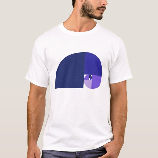 Golden Ratio, Fibonacci Spiral T-shirt (Voorkant)