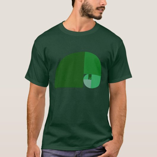 Golden Ratio, Fibonacci Spiral T-shirt (Voorkant)