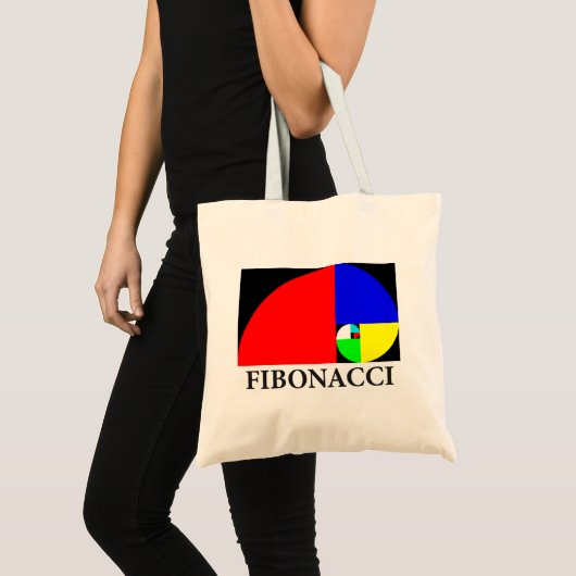 Golden Ratio, Fibonacci Spiral Tote Bag (Voorkant (product))