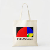 Golden Ratio, Fibonacci Spiral Tote Bag (Voorkant)