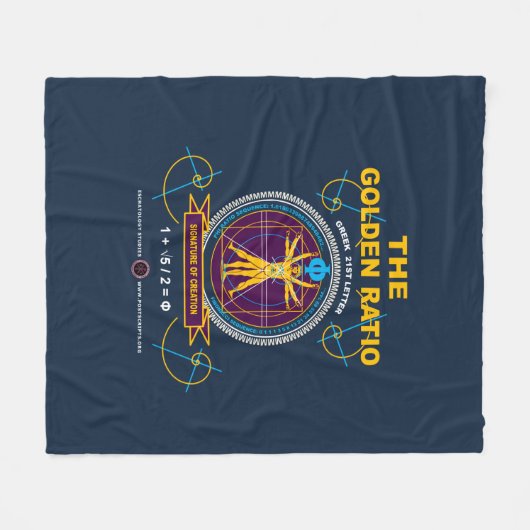 Golden Ratio Fleece Deken (Voorkant (Horizontaal))
