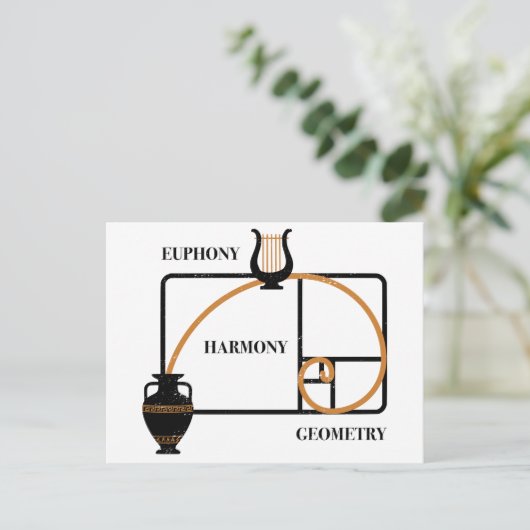 Golden Ratio Greece: Euphony, Harmony, Geometry Briefkaart (Staand voorkant)