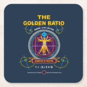 Golden Ratio Kartonnen Onderzetters (Voorkant)