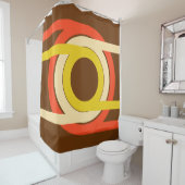 Golden Ratio Retro Douchegordijn (In situ)