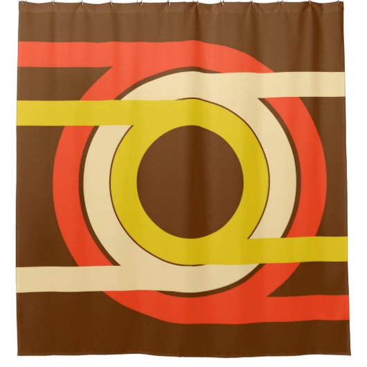 Golden Ratio Retro Douchegordijn (Voorkant)