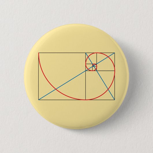 Golden Ratio Ronde Button 5,7 Cm (Voorkant)