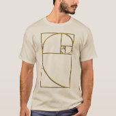 Golden Ratio Sacred Fibonacci Spiral T-shirt (Voorkant)