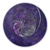 Golden Ratio - Sacred Geometry Ornament Keramische Knop (Voorkant)