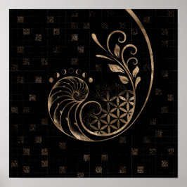 Golden Ratio - Sacred Geometry Ornament Poster
