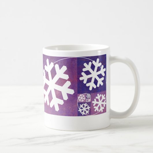 Golden Ratio Snowflake Koffiemok (Rechts)