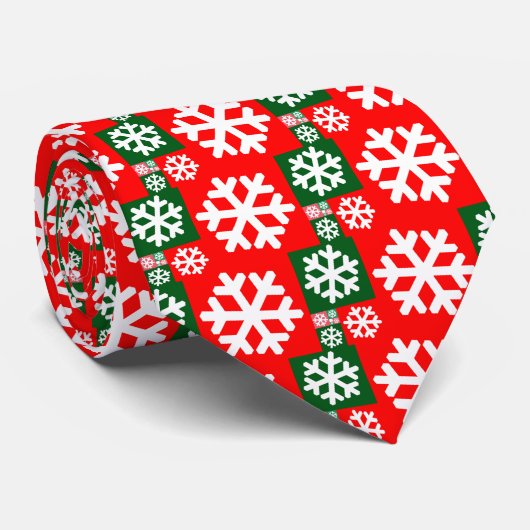 Golden Ratio Snowflake Stropdas (Opgerold)