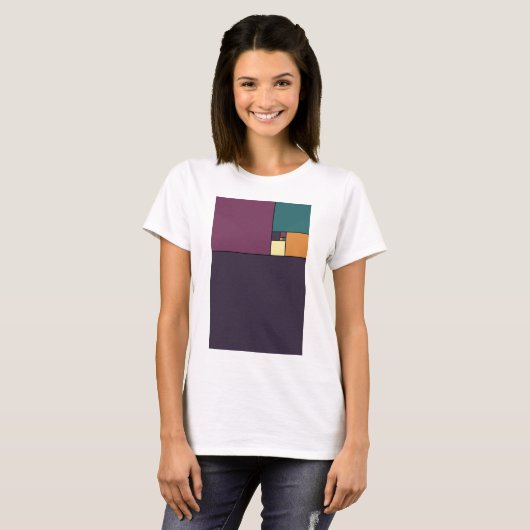 Golden Ratio Squares T-shirt (Voorkant volledig)