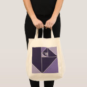 Golden Ratio Triangles (Paars) Tote Bag (Voorkant (product))