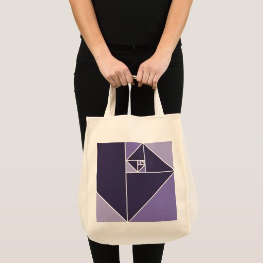 Golden Ratio Triangles (Paars) Tote Bag (Voorkant (product))