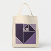 Golden Ratio Triangles (Paars) Tote Bag (Voorkant)