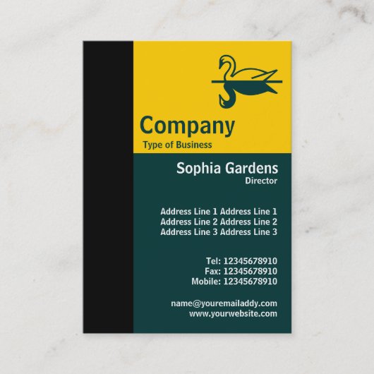 Golden Ratio Verticaal 01 Visitekaartje (Voorkant)