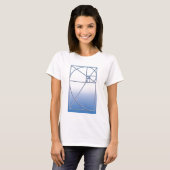 Golden Ratio White-Blue T-shirt (Voorkant volledig)