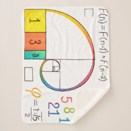 Golden Ratio Wiskunde Sherpa Blanket Deken