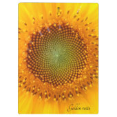 Golden Ratio, zonnebloemklembord Klembord (Achterkant)