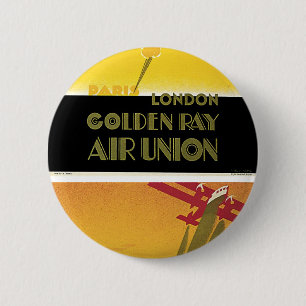 Golden Ray Air Union Ronde Button 5,7 Cm